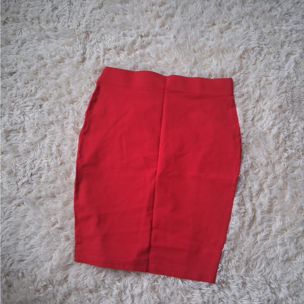 Red Pencil Skirt - Classic Women's Skirt